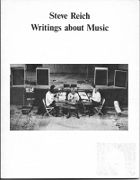Steve Reich: Writings about Music