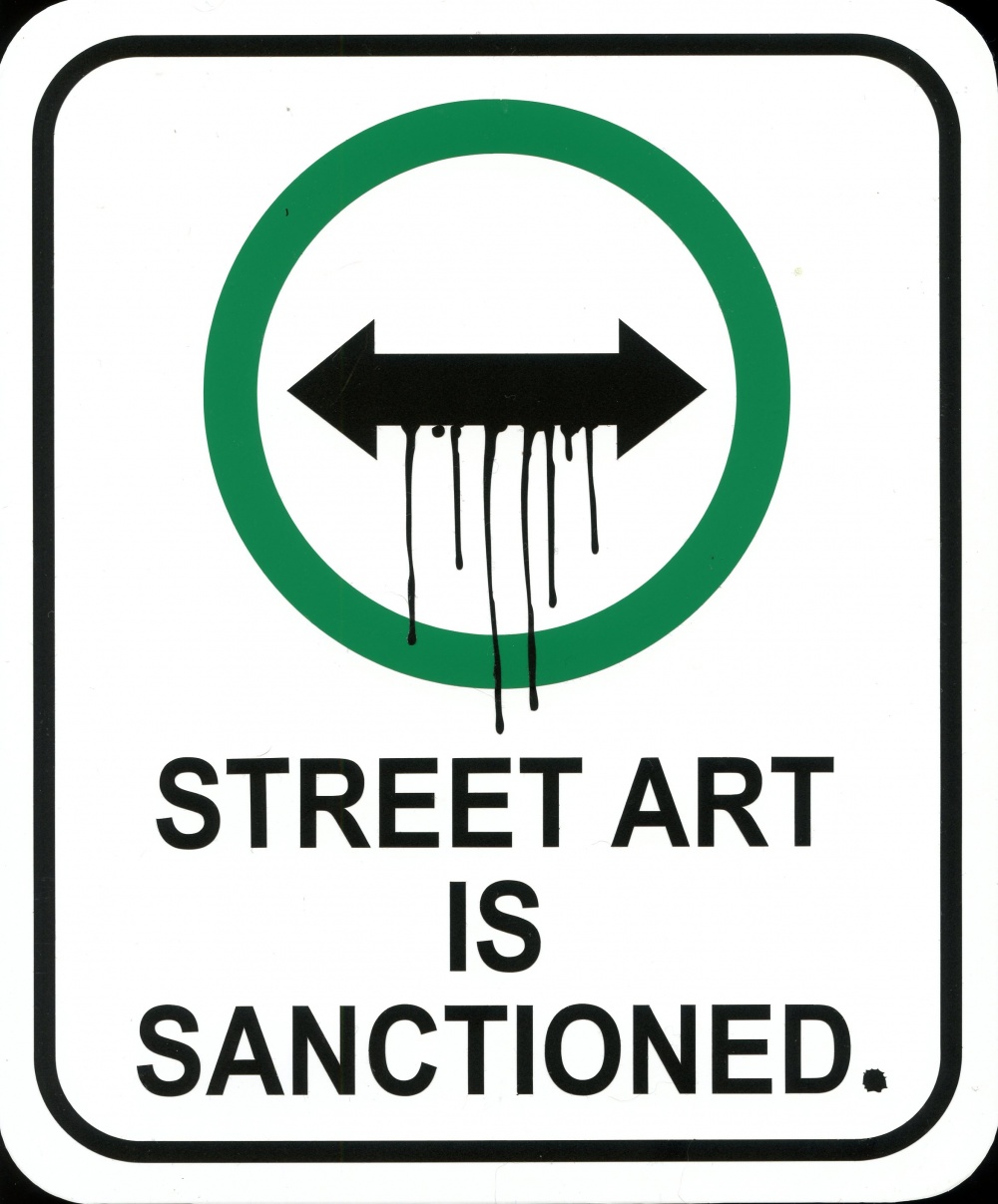 Small Sign Series 24 (street art is sanctioned)