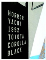 Horror Vacui: 1992 Toyota Corolla&#160;(BLACK)