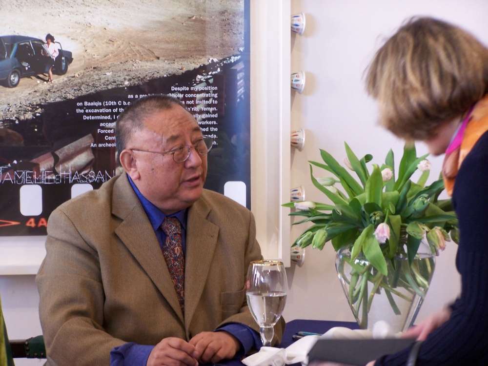 Book signing with Gehlek Rimpoche