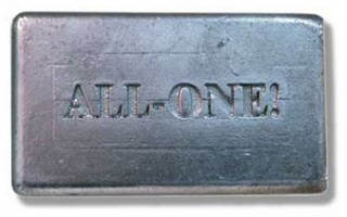 ALL-ONE!: An Alluminum Bar of Dr. Bronners Soap (matte version)