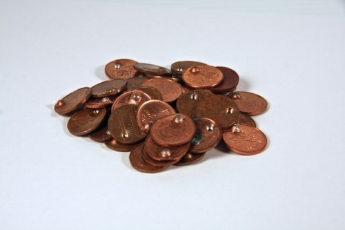 Dimples pennies