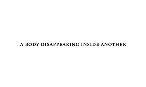 Stephen Ellwood - A Body Disappearing Inside Another