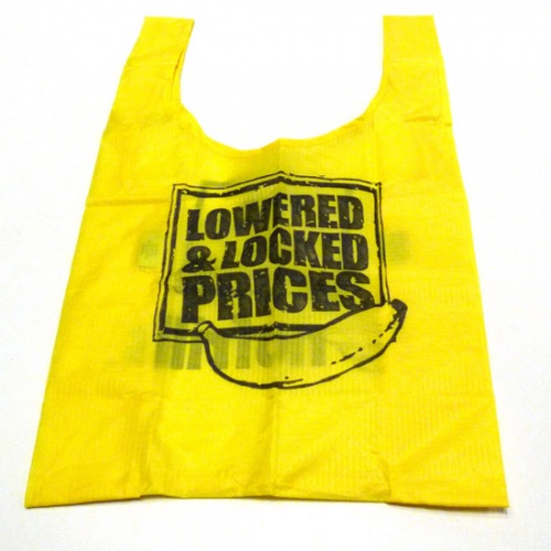 Counterfeit ’No Frills’ shopping bag