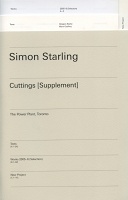 Simon Starling: Cuttings&#160;[Supplement]