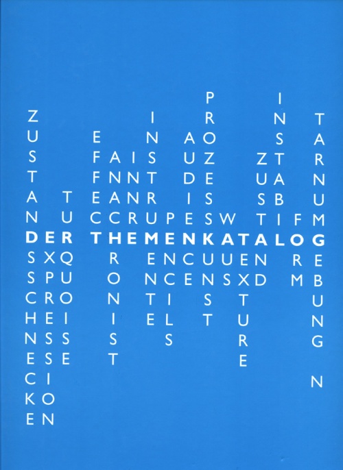 Reto Pulfer, Der Themenkatalog