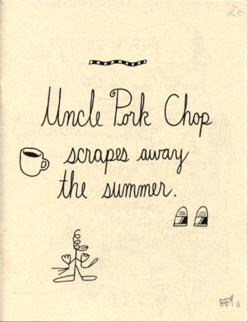 Uncle Pork Chop scrapes away the summer