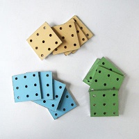 Deluxe Pegboard Coasters