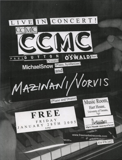 Concert Poster (Piano) for January 28th 2005 performance