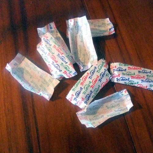 Copies of a Gum Wrapper