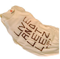 Live and Let Lez tank (pale peach)