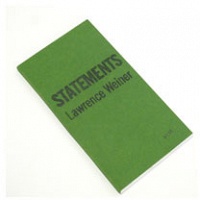 Derek Sullivan: Statements--Lawrence&#160;Weiner