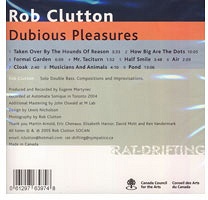 Rob Clutton: Dubious&#160;Pleasures