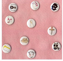 The Hidden Cameras: Hidden Cameras : Hand-Painted&#160;Buttons