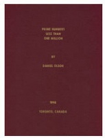 Daniel Olson: Prime Numbers Less that One&#160;Million