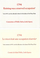 Ian Hamilton Finlay: Knitting was a reserved occupation (set of 2)