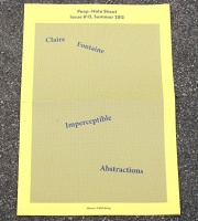 Peep Hole Sheet #13 - Summer 2012 - Claire Fontaine: Imperceptible&#160;Abstractions