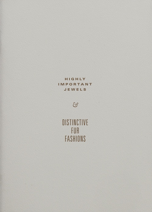 Highly Important Jewels & Distinctive Fur Fashions