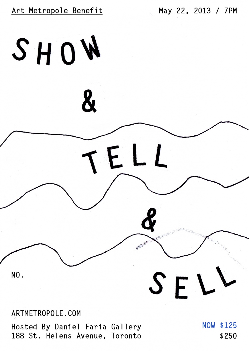 Show & Tell & Sell Benefit Ticket (SPECIAL LIMITED OFFER FOR MEM