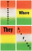 Allen Ruppersberg: Poster Remainders: Who Remembers Where They Are From?, 2012