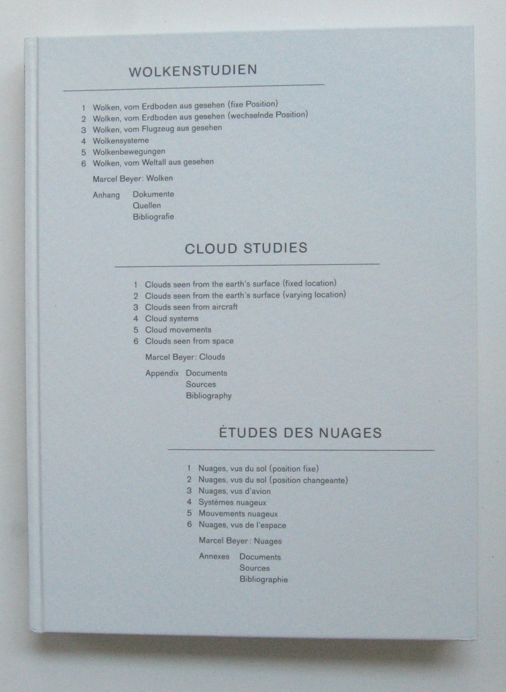 Wolkenstudien. Cloud Studies. Études des nuages