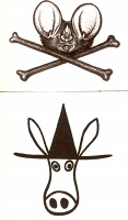 FASTWÜRMS: Temporary Tattoos: El Kabong or Batface &amp;&#160;Crossbones